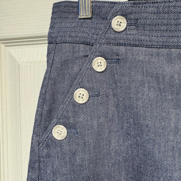 Blue A-Line Skirt for Work - Picture 4 of 11